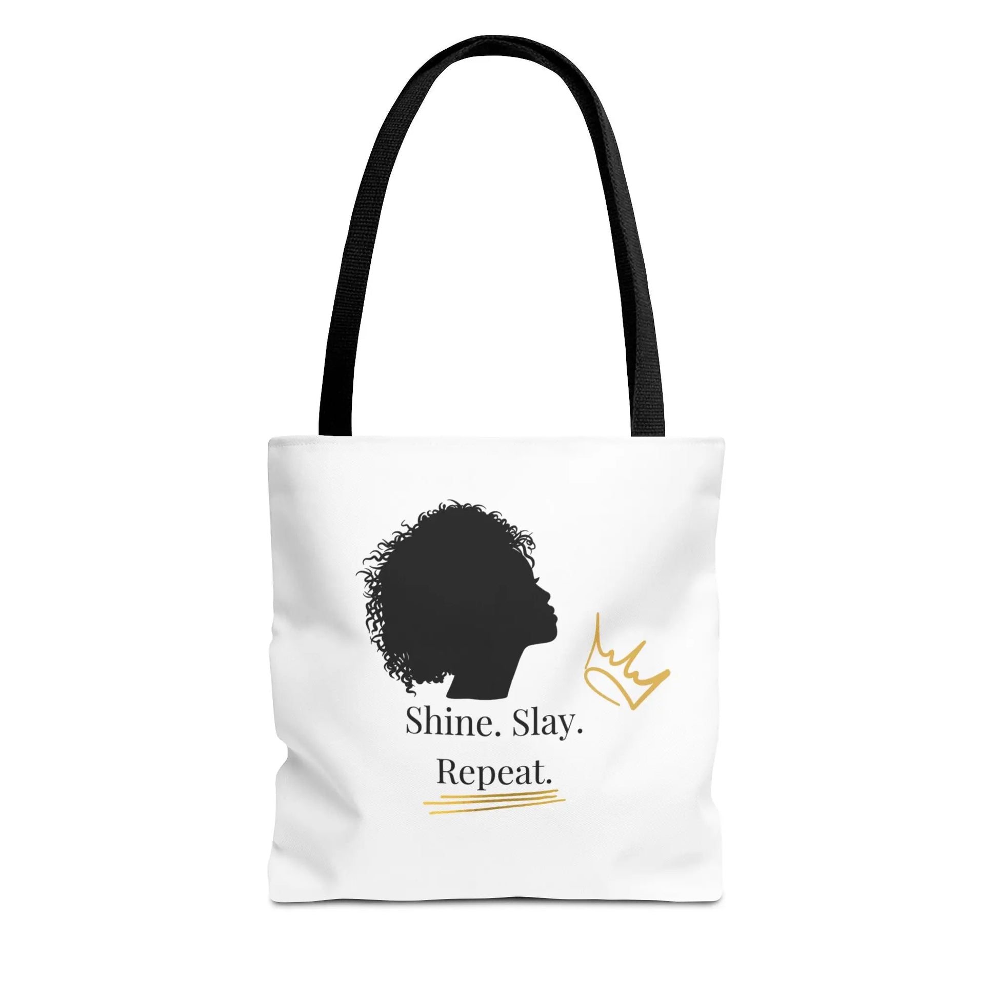 Empowerment Tote Bag - Shine. Slay. Repeat. Inspiration for Daily Life Printify