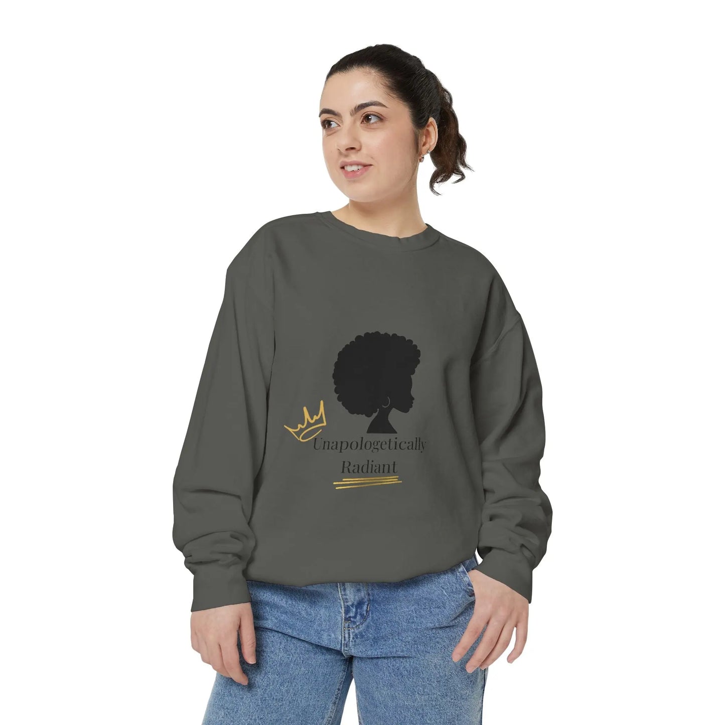 Unisex Sweatshirt - Unapologetically Radiant - Affirmation Fashion for Confident Souls Printify