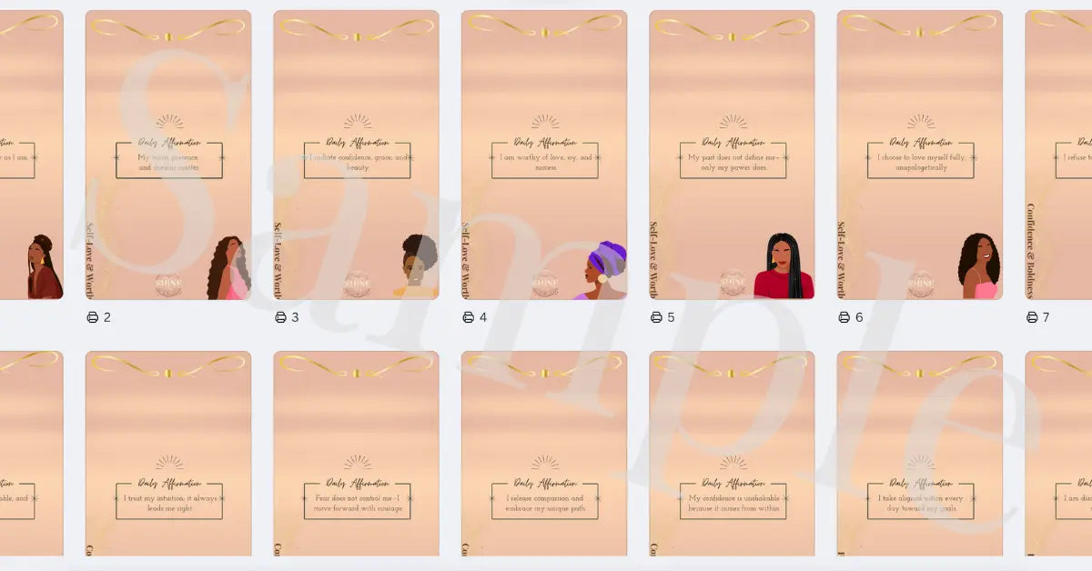 ✨ Shine Girl, Shine Digital Affirmation Cards – Goddess Deck | Printable & Mobile-Friendly ✨ Shine Girl, Shine